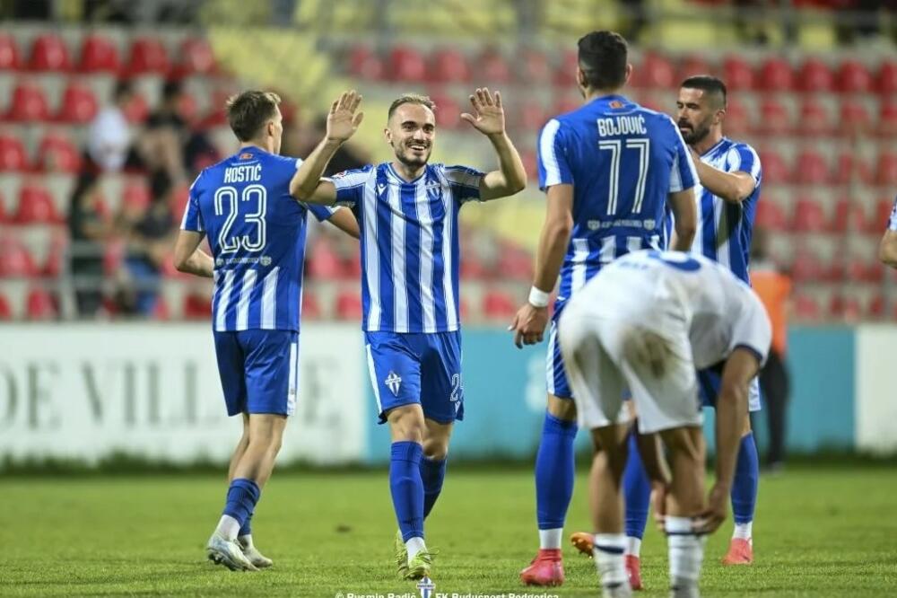 Andrej Camaj nakon gola protiv Mornara, Foto: FK Budućnost/Rusmin Radič