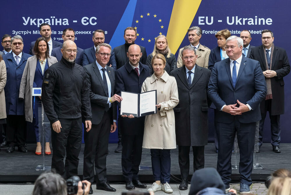 Sa ceremonije potpisivanja na sastanku Ukrajina-EU u Lavovu