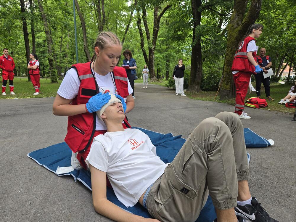 Državnom takmičenju ekipa Crvenog krsta u pružanju prve pomoći.