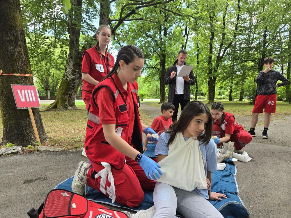 Državnom takmičenju ekipa Crvenog krsta u pružanju prve pomoći.