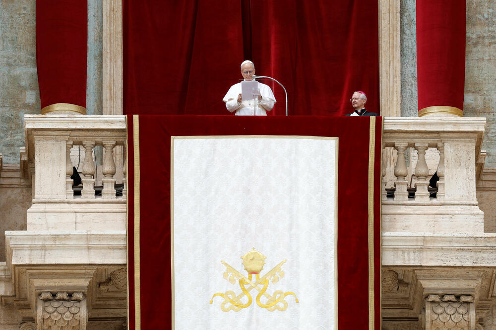 <p>Lav XIV održao govor nakon svoje prve nedjeljne molitve u svojstvu pape</p>