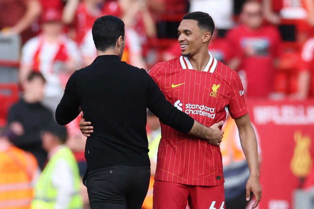 Arteta naredne sezone neće brinuti kako zatvoriti Trenta, Foto: REUTERS