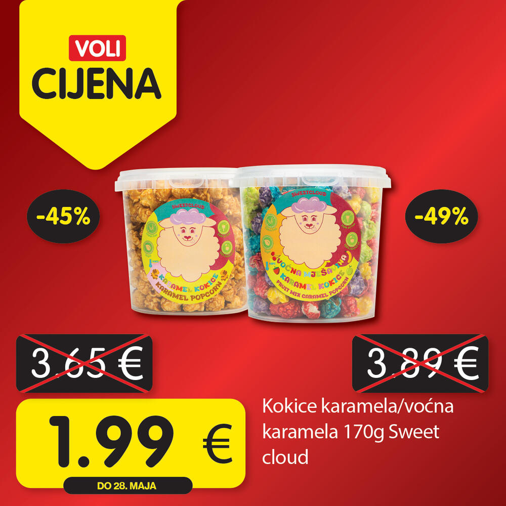 <p><em>Svratite do obližnjeg VOLI ili Naš diskont marketa i odaberite neke od omiljenih proizvoda po sjajnim cijenama.</em></p>