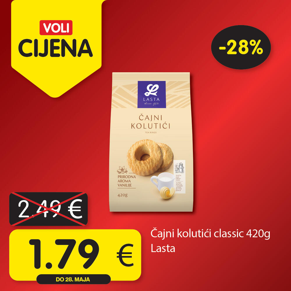 <p><em>Svratite do obližnjeg VOLI ili Naš diskont marketa i odaberite neke od omiljenih proizvoda po sjajnim cijenama.</em></p>