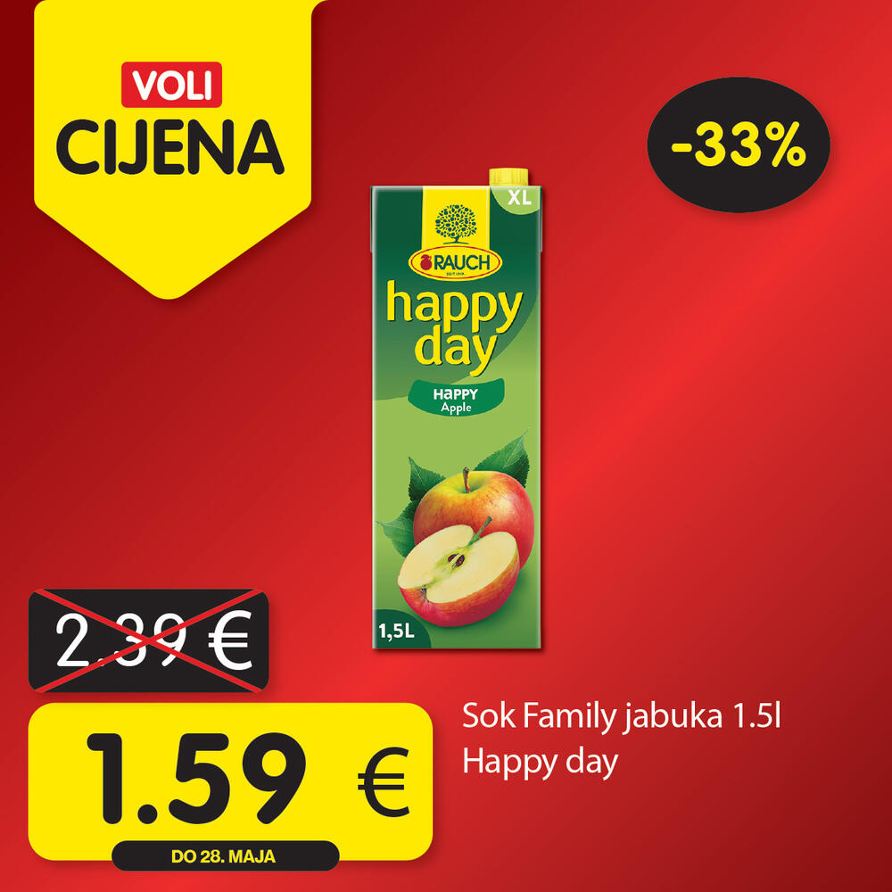 <p><em>Svratite do obližnjeg VOLI ili Naš diskont marketa i odaberite neke od omiljenih proizvoda po sjajnim cijenama.</em></p>