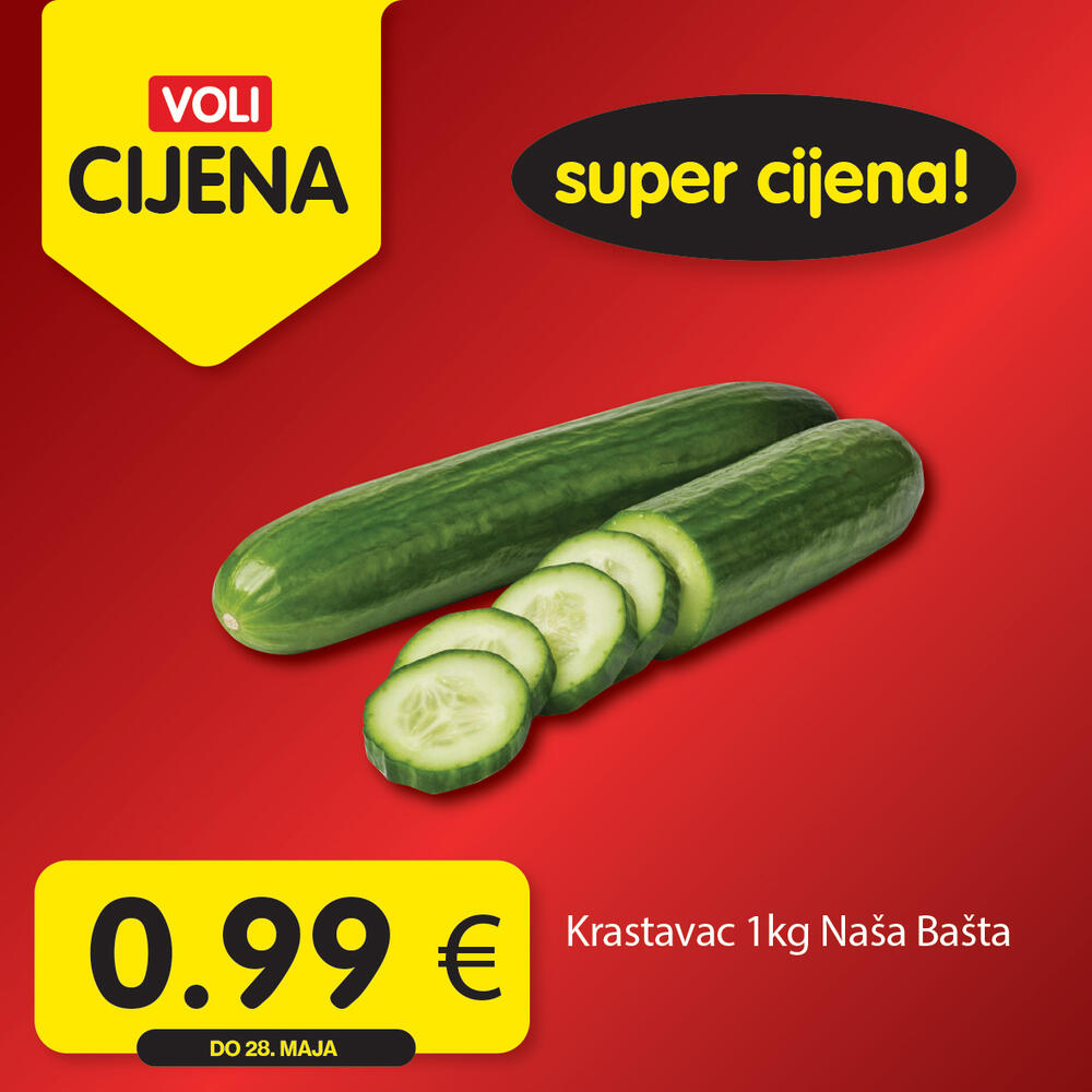 <p><em>Svratite do obližnjeg VOLI ili Naš diskont marketa i odaberite neke od omiljenih proizvoda po sjajnim cijenama.</em></p>