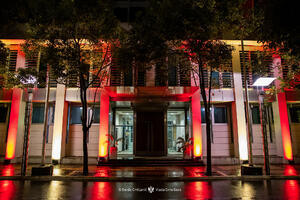 Zgrada Vlade u bojama crnogorske zastave