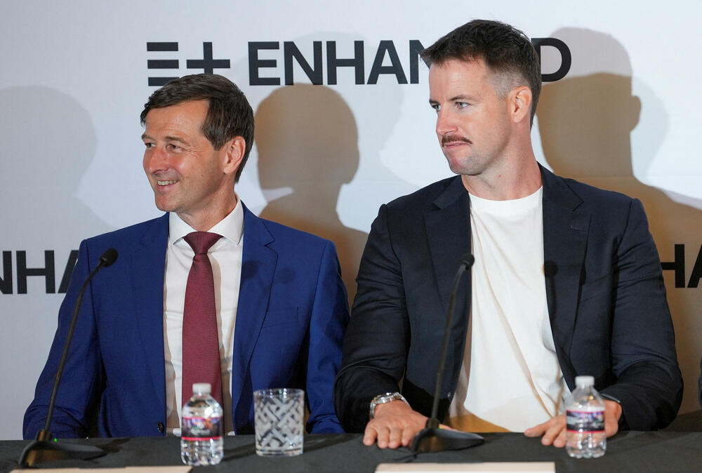 Džejms Magnusen na konferenciji za novinare u Las Vegasu