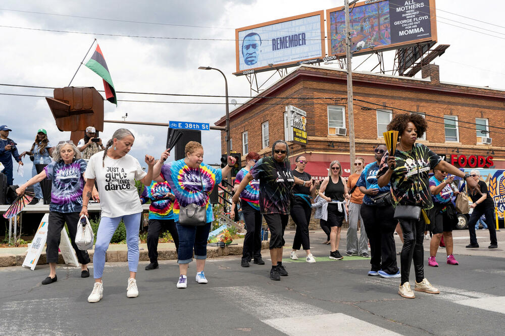 Obilježavanje pete godišnjice ubistva Flojda: Detalj iz Mineapolisa, Foto: Reuters