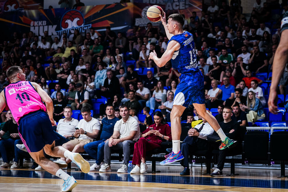 Jovanović na utakmici sa Megom