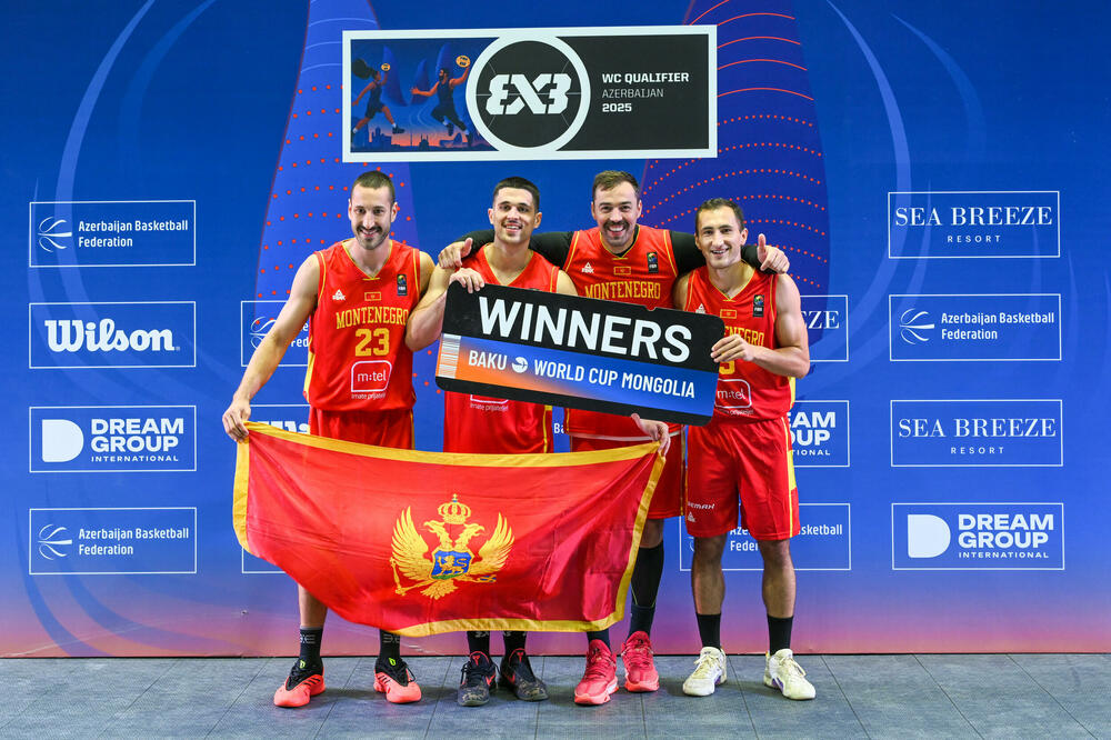 Jovanović, Vujadinović, Gavranić i Raičević, Foto: FIBA