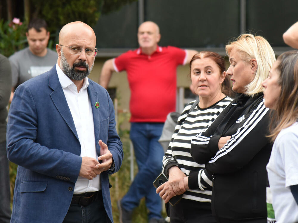 <p>Protest je organizovao Pokret solidarnosti sa Palestinom, a obezbjeđivale su ga policijske snage</p>