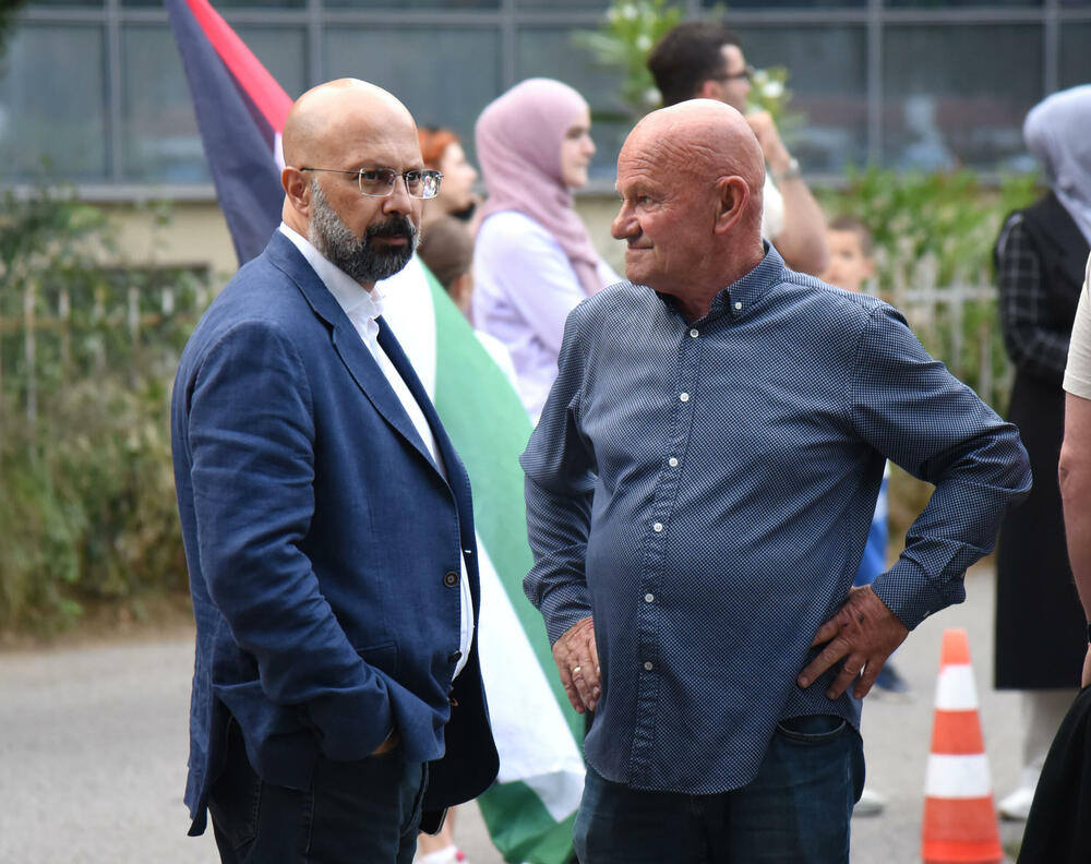 <p>Protest je organizovao Pokret solidarnosti sa Palestinom, a obezbjeđivale su ga policijske snage</p>