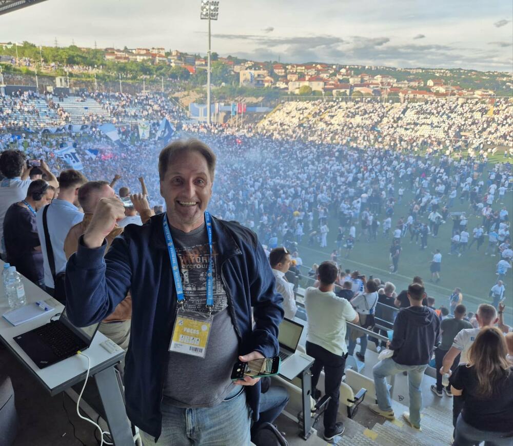 Vukušić tokom fešte na 'Rujevici'