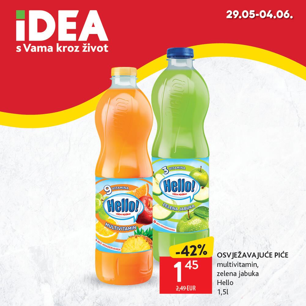 <p>U IDEA prodavnicama vas i ove nedjelje očekuje pažljivo osmišljena akcija koja donosi odlične popuste za pametnu kupovinu.</p>