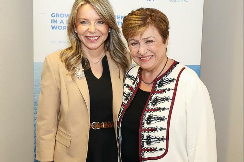 Radović i Georgieva, Foto: Centralna banka Crne Gore