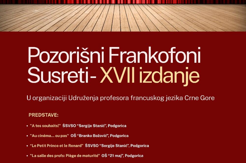 Foto: Pozorišni frankofoni susreti