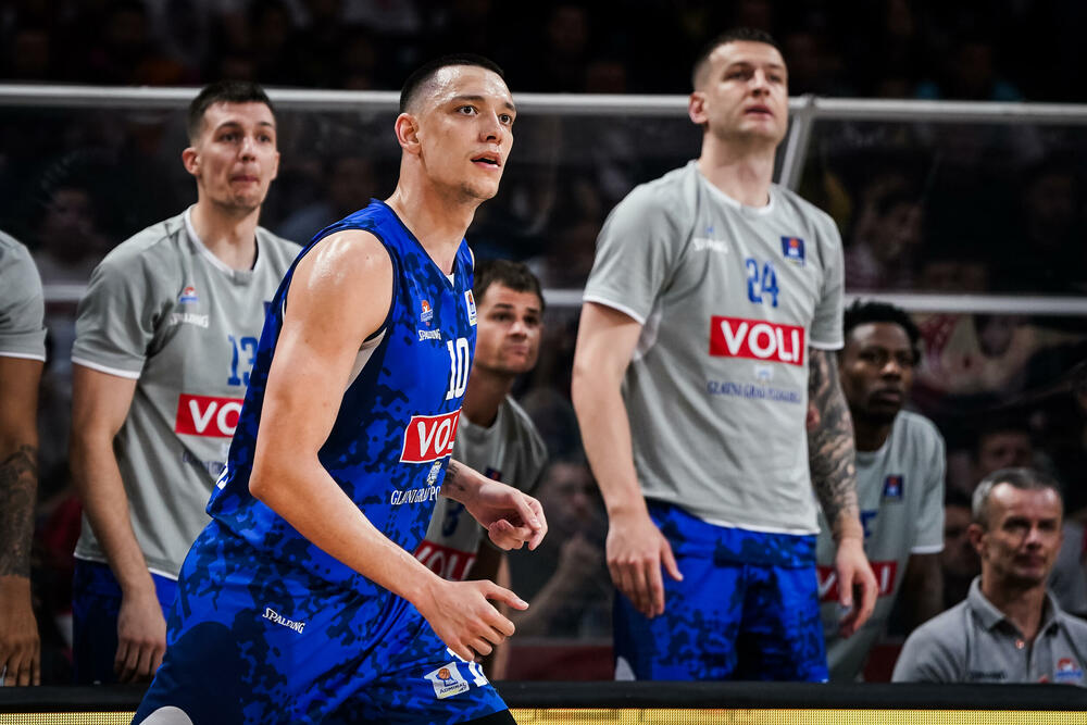 Nikola Tanasković na meču u Beogradu