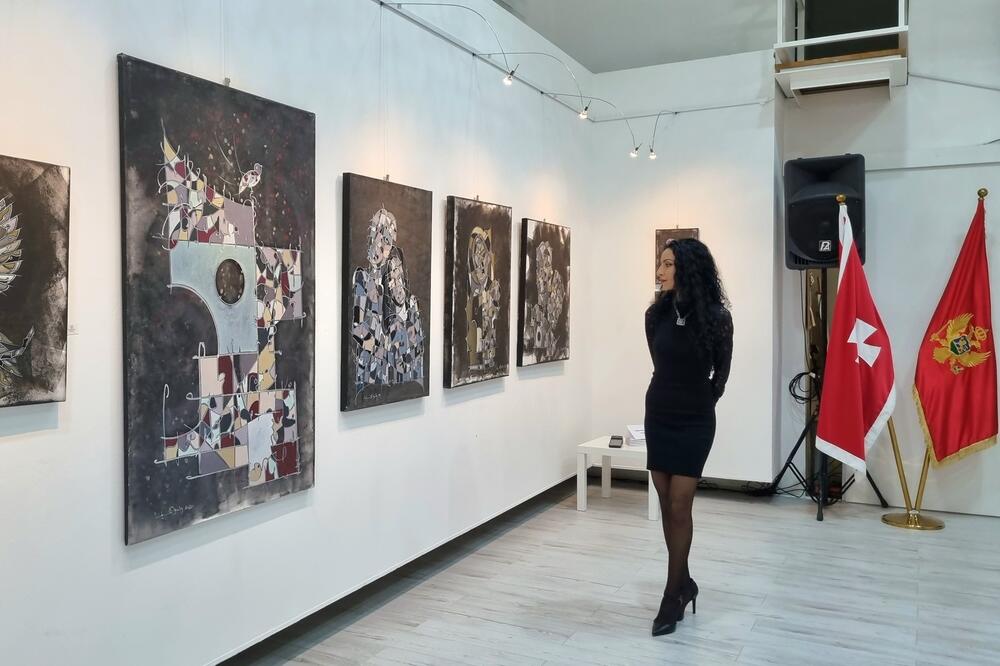 Sa izložbe na Cetinju, Foto: Privatna arhiva