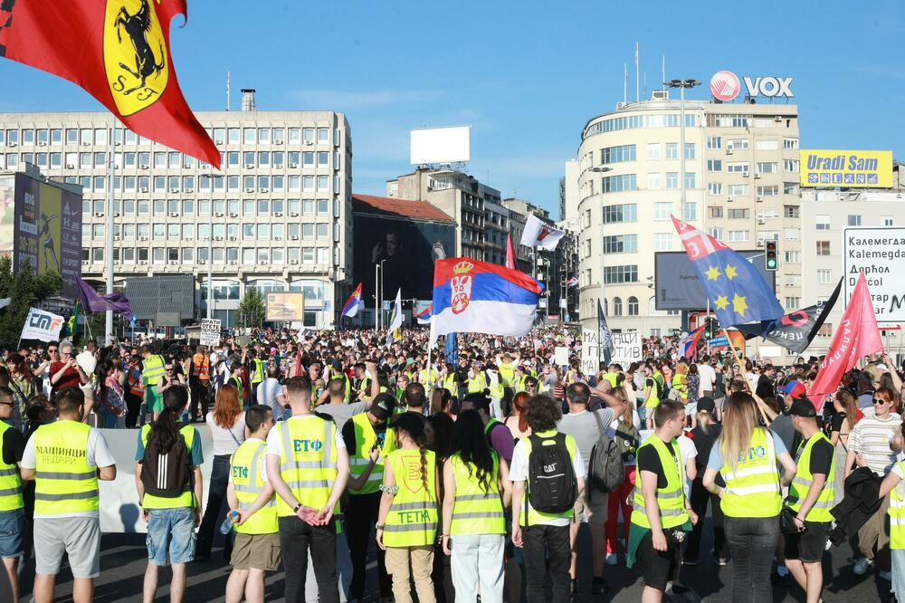 Sa protesta u Beogradu, Foto: Betaphoto/Miloš Miškov