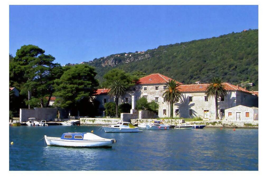 Nekadašnji izgled Lazareta u Meljinama (iz 'Studije o negativnom uticaju rasutih zagađivača' Lj. Radoičića) 