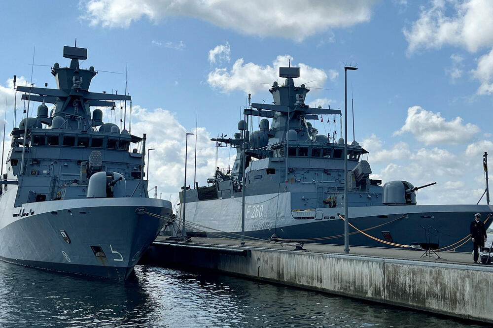 Brodovi njemačke mornarice u Roštoku uoči NATO vježbe, Foto: REUTERS
