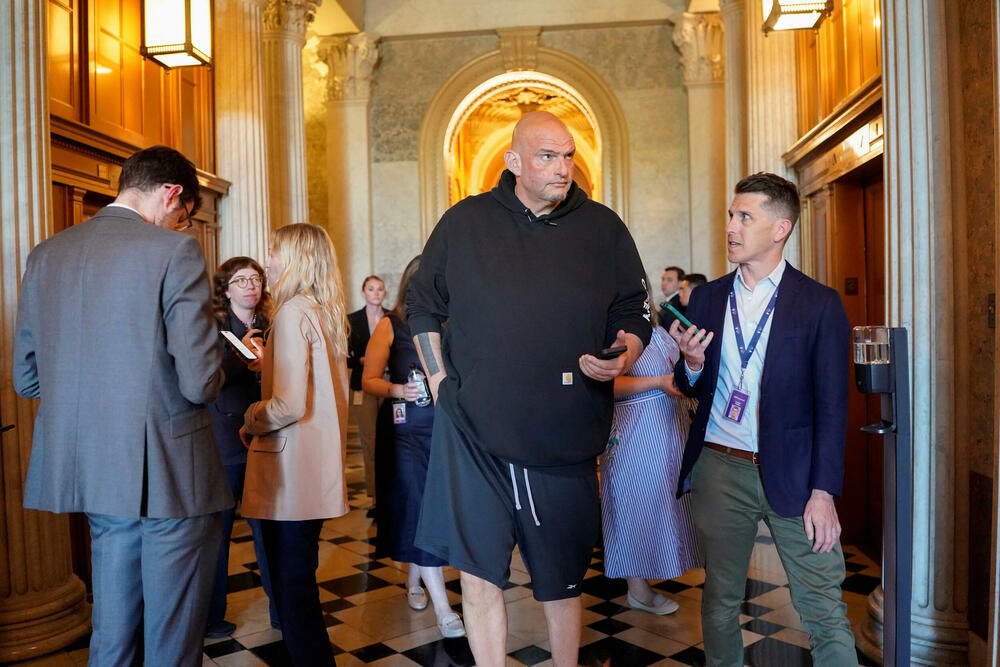 Senator Džon Feterman na Kapitol hilu