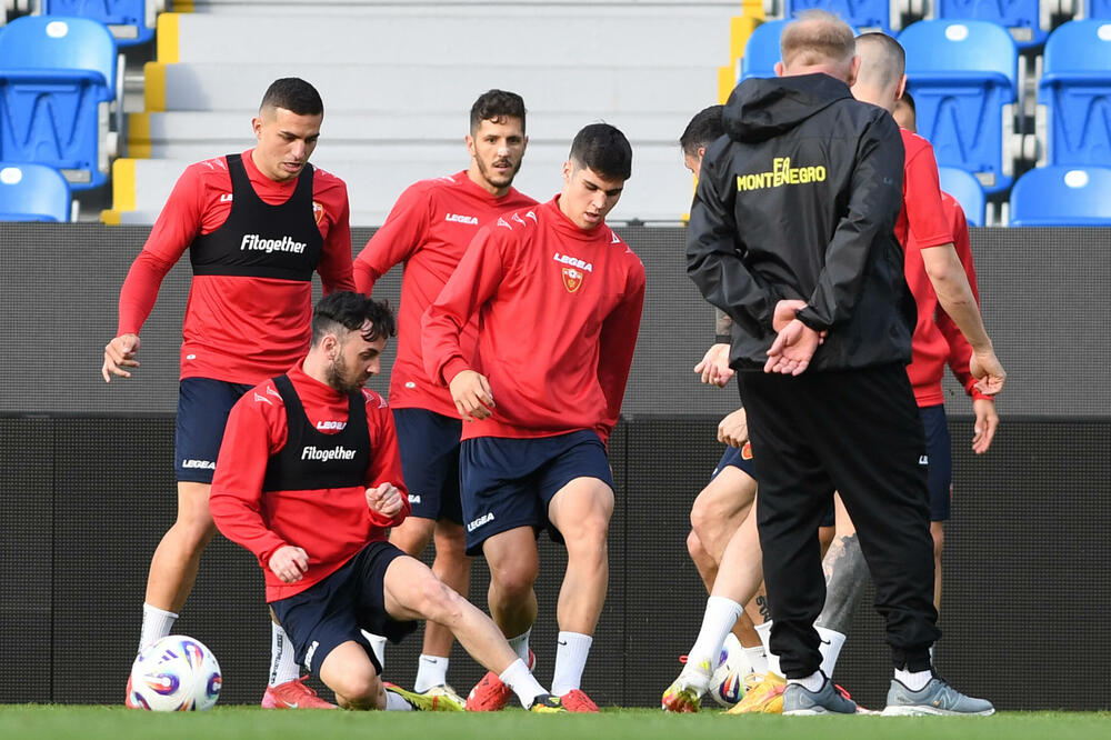 Detalj sa treninga naše reprezentacije, Foto: FSCG