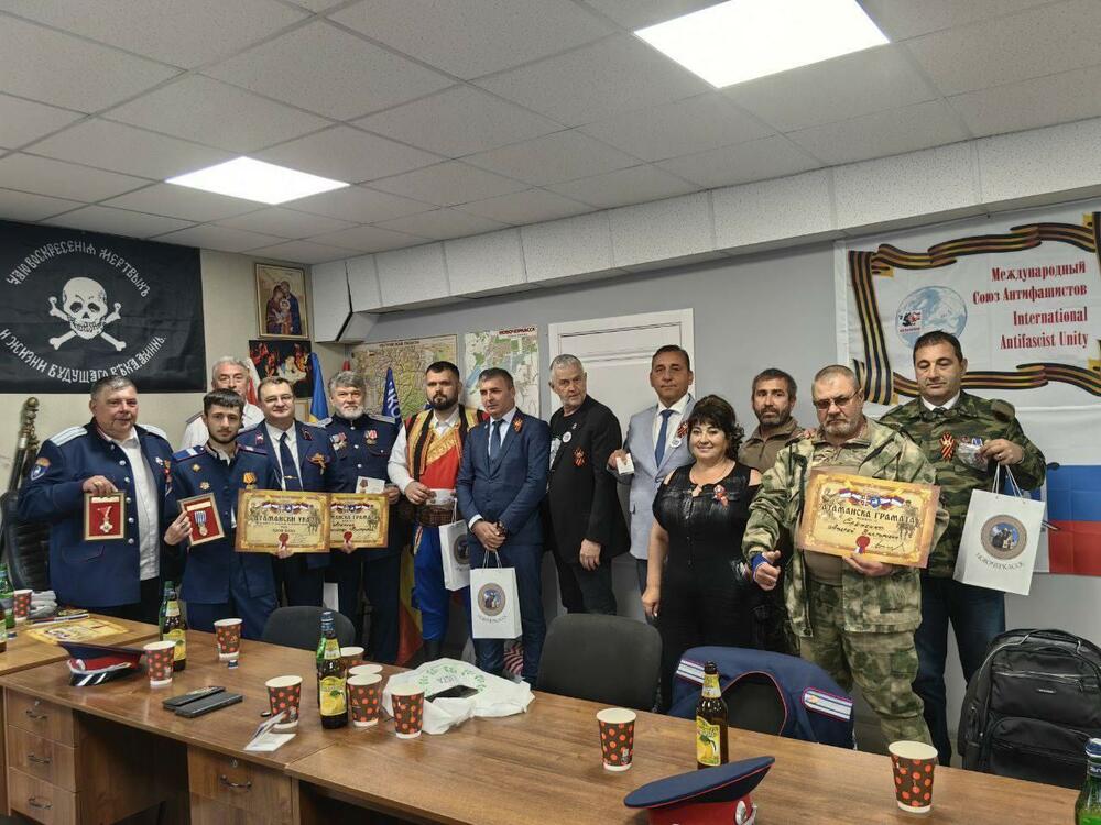 Predstavnici Saveza srpskih i donskih Kozaka „Sobrat“, Neđeljko Neno Grandov i Zdravko Nišavić