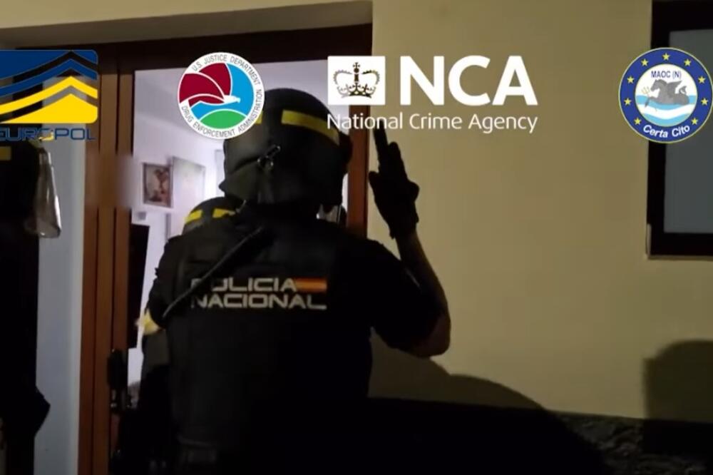 detalj tokom akcija, Foto: Screenshot/Youtube/Europol