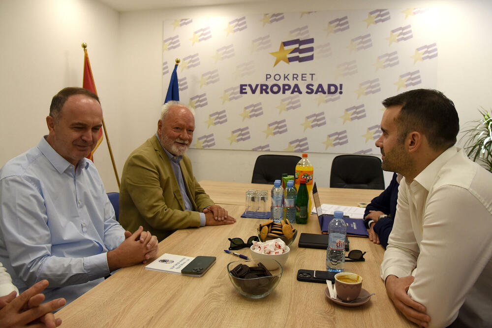 Spajić i Đeljošaj tokom pregovora o Vladi 2023. godine