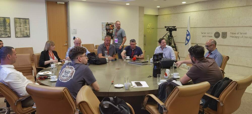 Novinari na brifingu u Ministarstvu vanjskih poslova Izraela