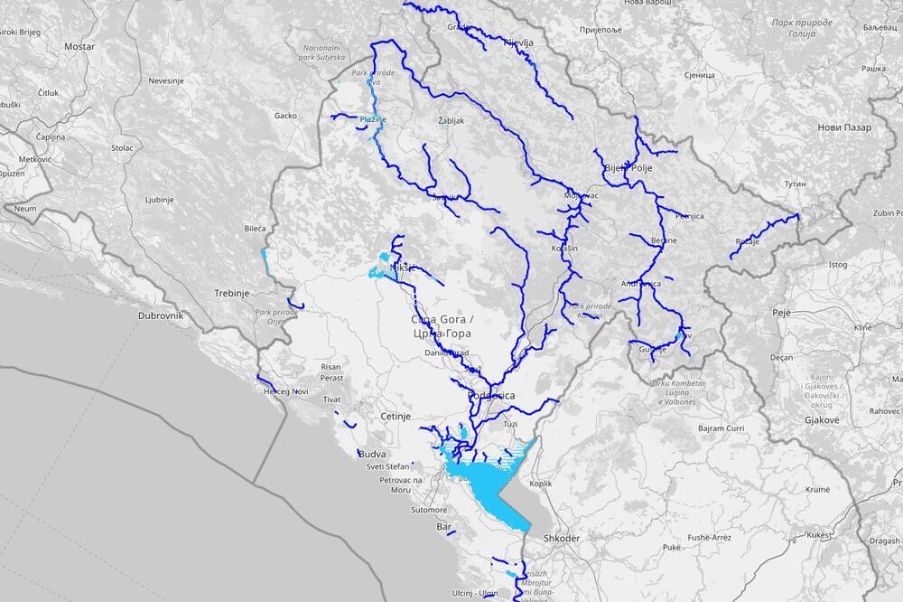 Foto: wis.gov.me/geoportal
