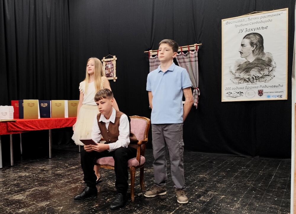 <p>Prvo mjesto u kategoriji učenika od prvog do petog razreda osvojila je Teodora Preradović, učenica OŠ "Salko Aljković" iz Pljevalja, dok je Ksenija Kovačević, učenica kotorske škole "Njegoš" osvojila prvo mjesto u kategoriji od šestog do devetog razreda</p>