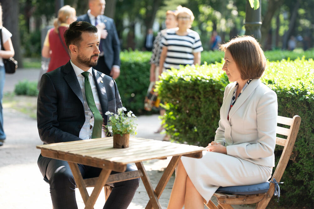 Milatović i Sandu, Foto: Kancelarija za odnose s javnošću predsjednika Crne Gore