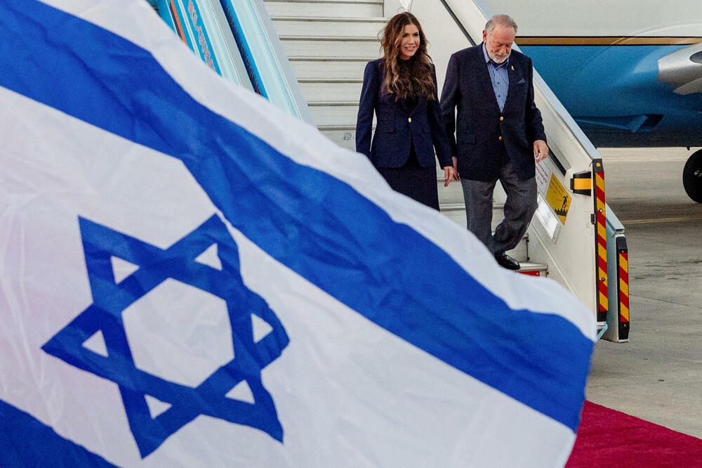 Hakabi sa američkom sekretarkom za nacionalnu bezbjednost Kristi Noem, Foto: Rojters