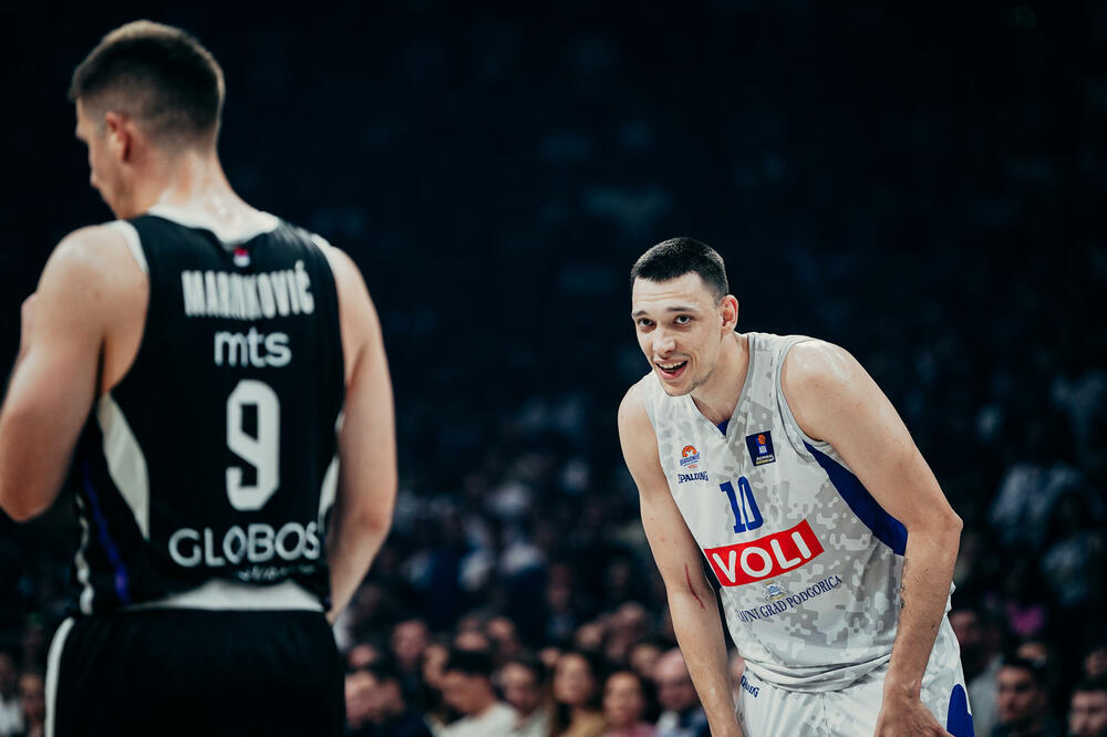 Nikola Tanasković na utakmici u Beogradu, Foto: Partizan/Dragana Stjepanović