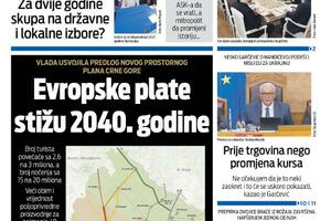 Naslovna strana "Vijesti" za 13. jun 2025.