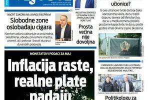 Naslovna strana "Vijesti" za 18. jun 2025.