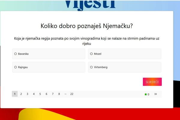 Koliko poznajete Njemačku? Riješite kviz i osvojite nagrade
