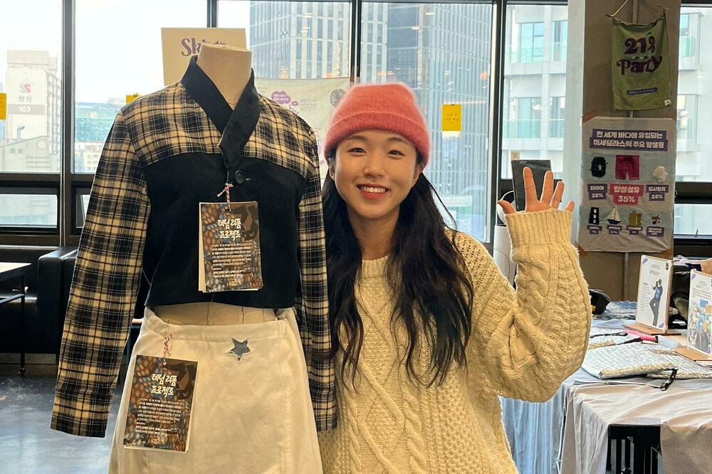 Protivnica kupovine Li So-jon na organizovanoj razmeni garderobe u Seulu, Foto: Li So-yon
