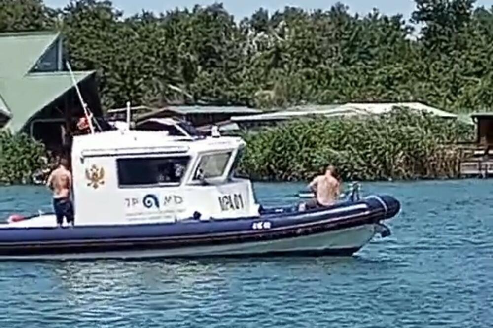 U pitanju je kontrola terena, tvrde iz Morskog dobra: detalj sa snimka