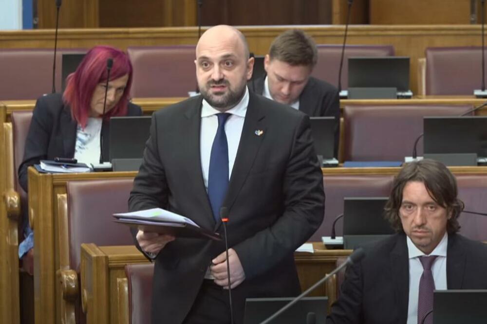 Bojan Božović, Foto: Screenshot/Skupština Crne Gore