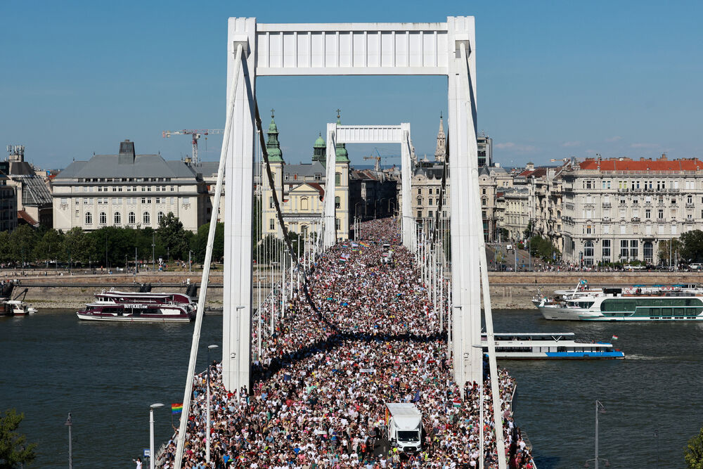 <p>Gradonačelnik Budimpešte iz stranke Zeleni Đerđ Karačonj je pohvalio rekordnu posjećenost</p>