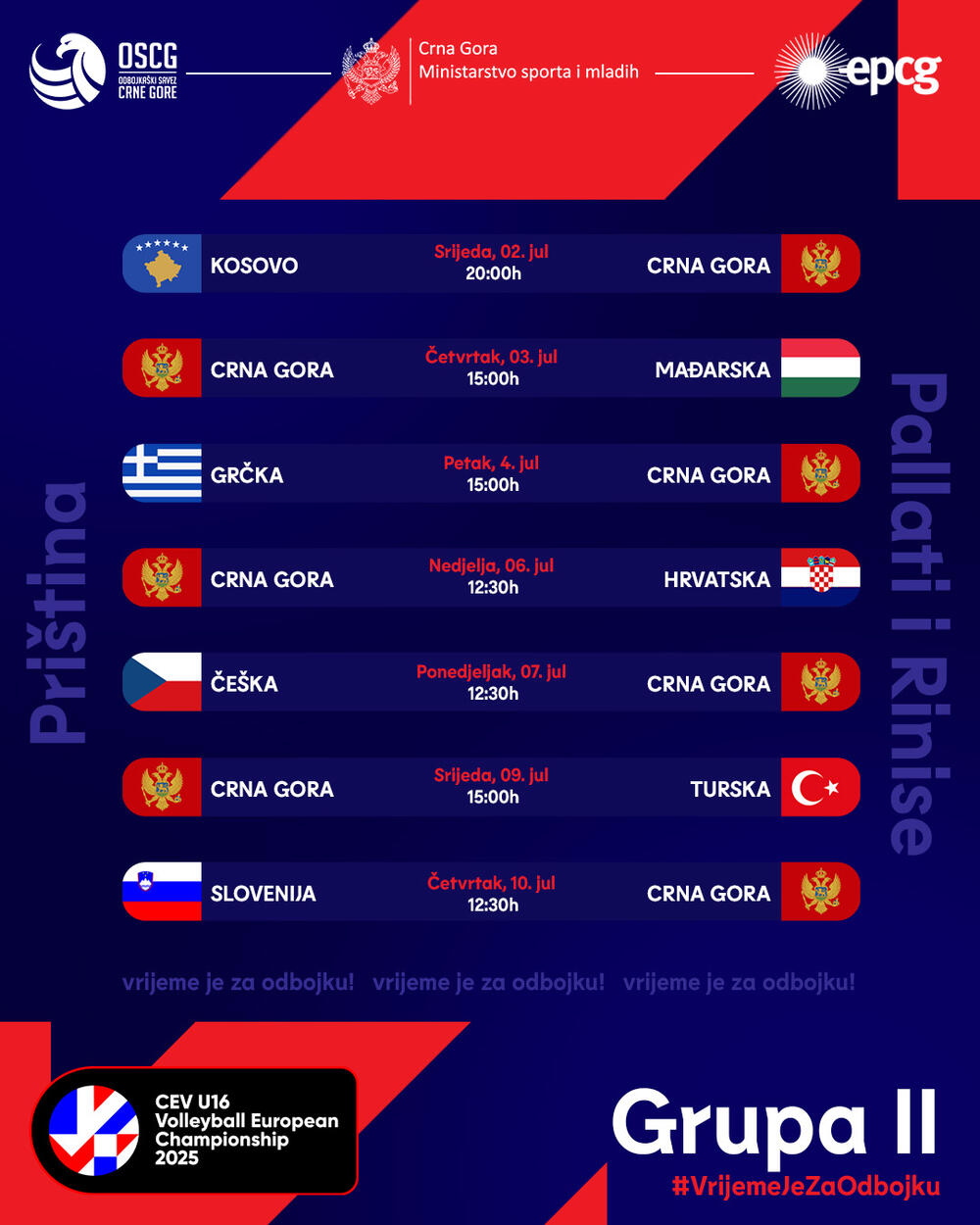 Ženska pionirska odbojkaška reprezentacija Crne Gore