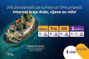 Još povoljnosti za turiste uz One pripejd: Internet traje duže,...