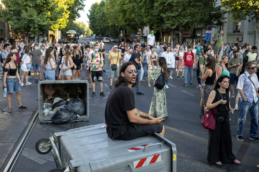 Detalj sa blokade ponedjeljak (Ilustracija), Foto: REUTERS