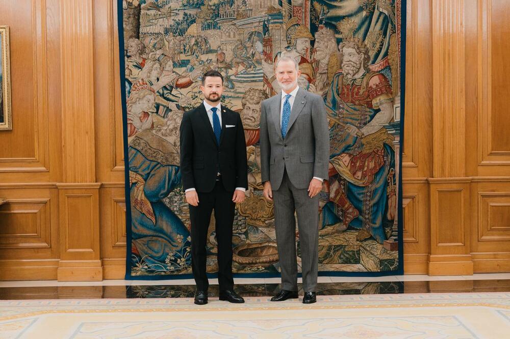 Milatović i Felipe VI, Foto: Kancelarija za odnose s javnošću predsjednika Crne Gore