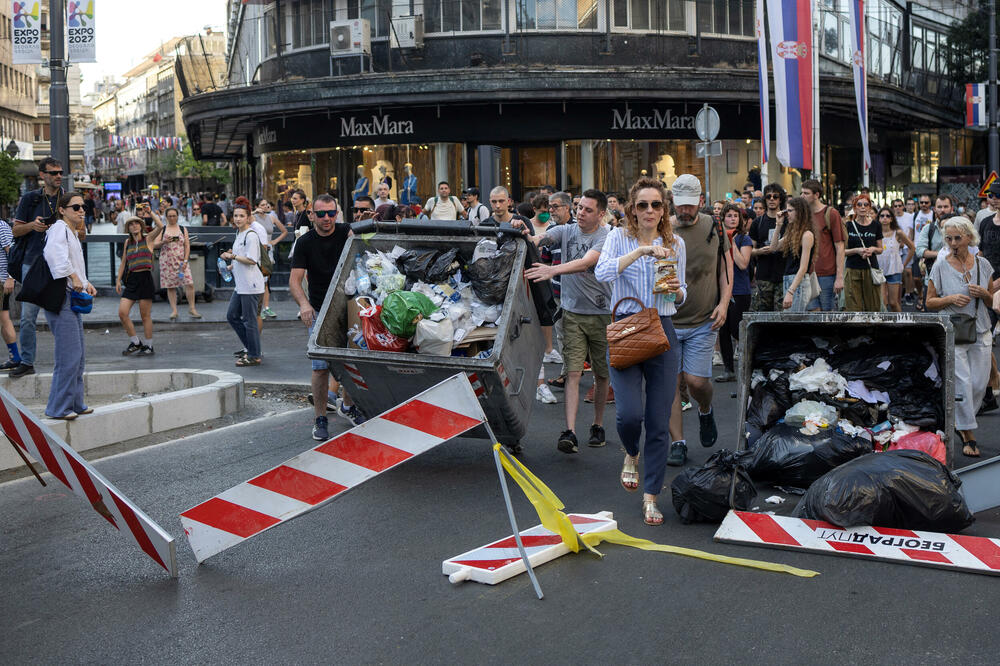 Detalj sa protesta u Beogradu (Ilustracija), Foto: REUTERS