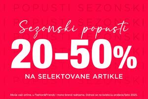 Veliki SEZONSKI POPUSTI vas čekaju u svim Fashion Company...